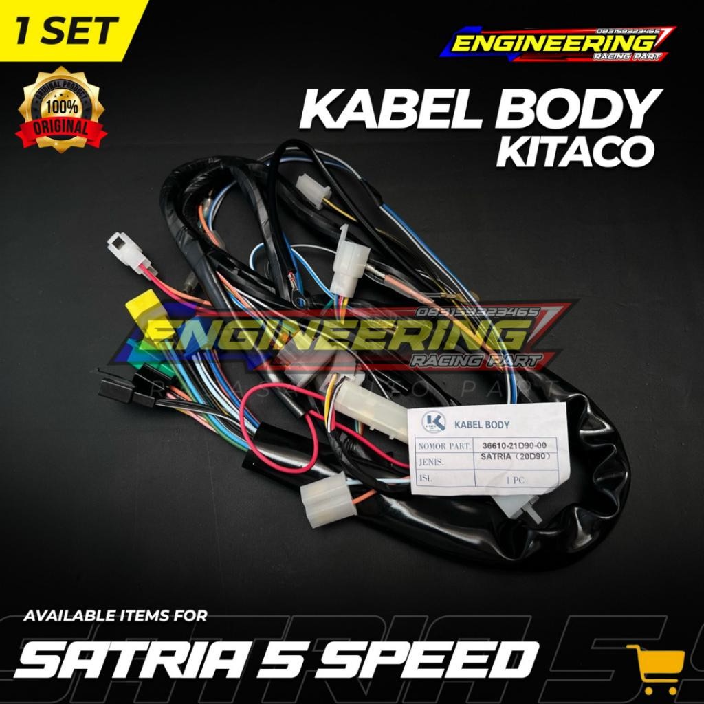 KABEL BODY SATRIA 2 TAK 5 SPEED BAHAN SINAL ORIGINAL LOSTPACK/KABEL BODY SUZUKI SATRIA 2 TAK 5 SPEED