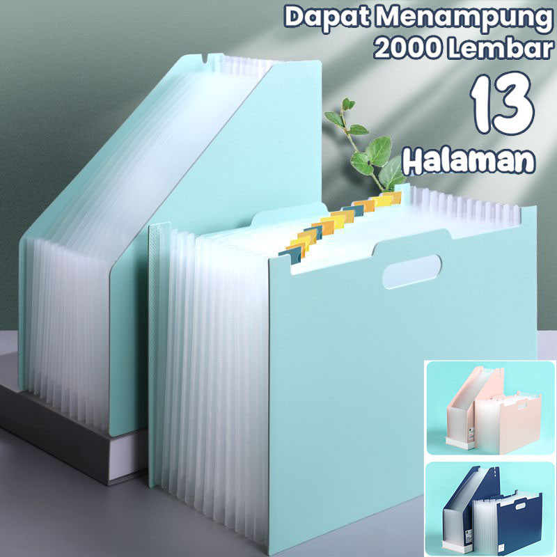 

Rhaast Tempat File Standing A4 File Folder Document Bag/ Tas Dokumen File 13 Sekat