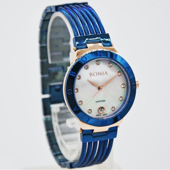 Promo Original BONIA BNB10453-2587 - Jam Tangan Wanita - Biru Garansi Resmi 2 Tahun