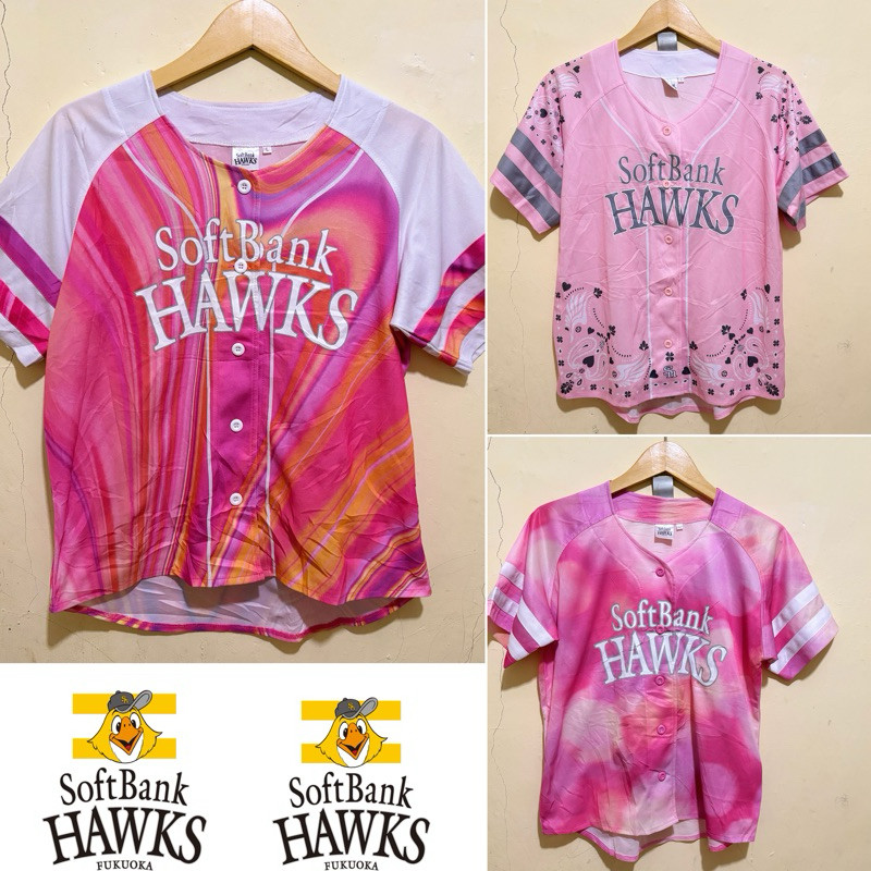SoftBank HAWKS Baju Base Ball / Soft Ball WanitaCO