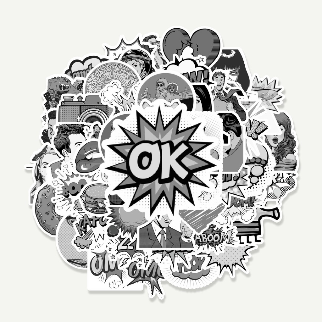 

Sticker Pack Stiker Comic Pop Art Sticker | Sticker TUMBLR | Stiker LAPTOP KOPER HELM