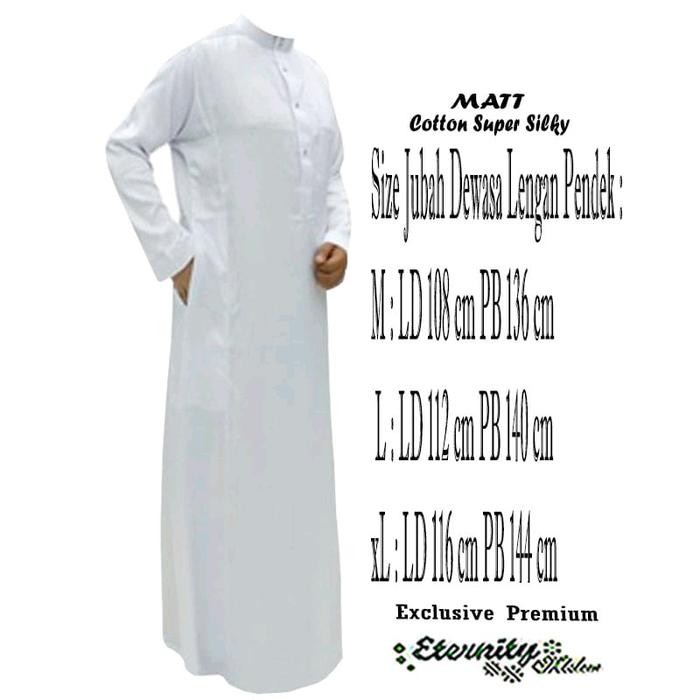 Jubah/gamis pria dewasa model terbaru bahan katun super silky tebal aden nyaman di pakai Polos Kanci