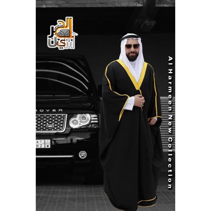 BISHT LUARAN JUBAH BHIST JUBAH LUARAN JUBAH RAJA LUARAN JUBAH IMAM - Hitam