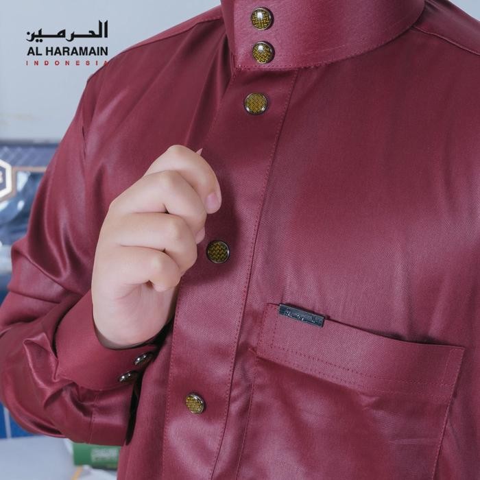 Jubah Al Haramain Remaja premium manset/Gamis haramain remaja manset