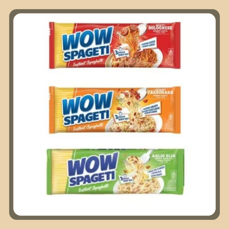 

Spageti Wow Mayora 84gr Rasa Meaty Bolognese