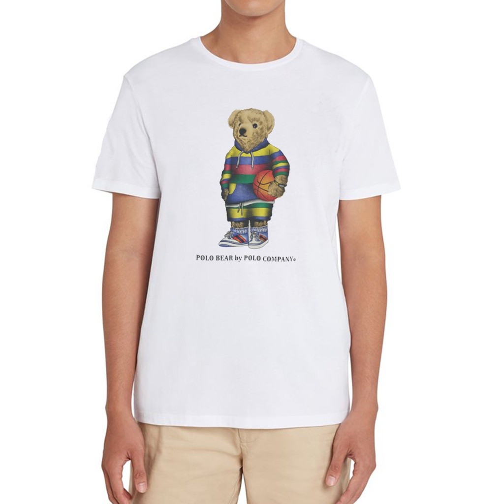 POLO - 7606.25 Mens T-shirt Bear - White