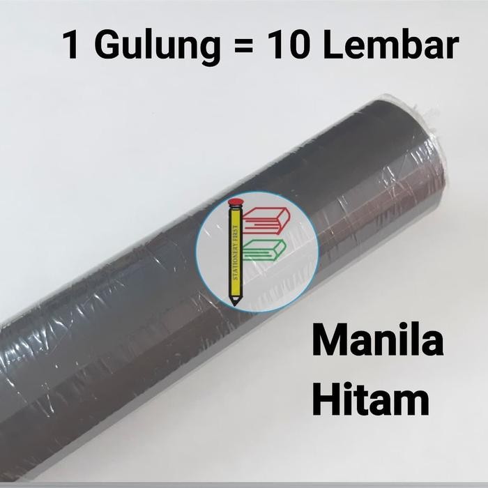 

TERLARIS! Kertas Karton Manila BC Hitam Doff per Roll 10 Lembar Serbaguna