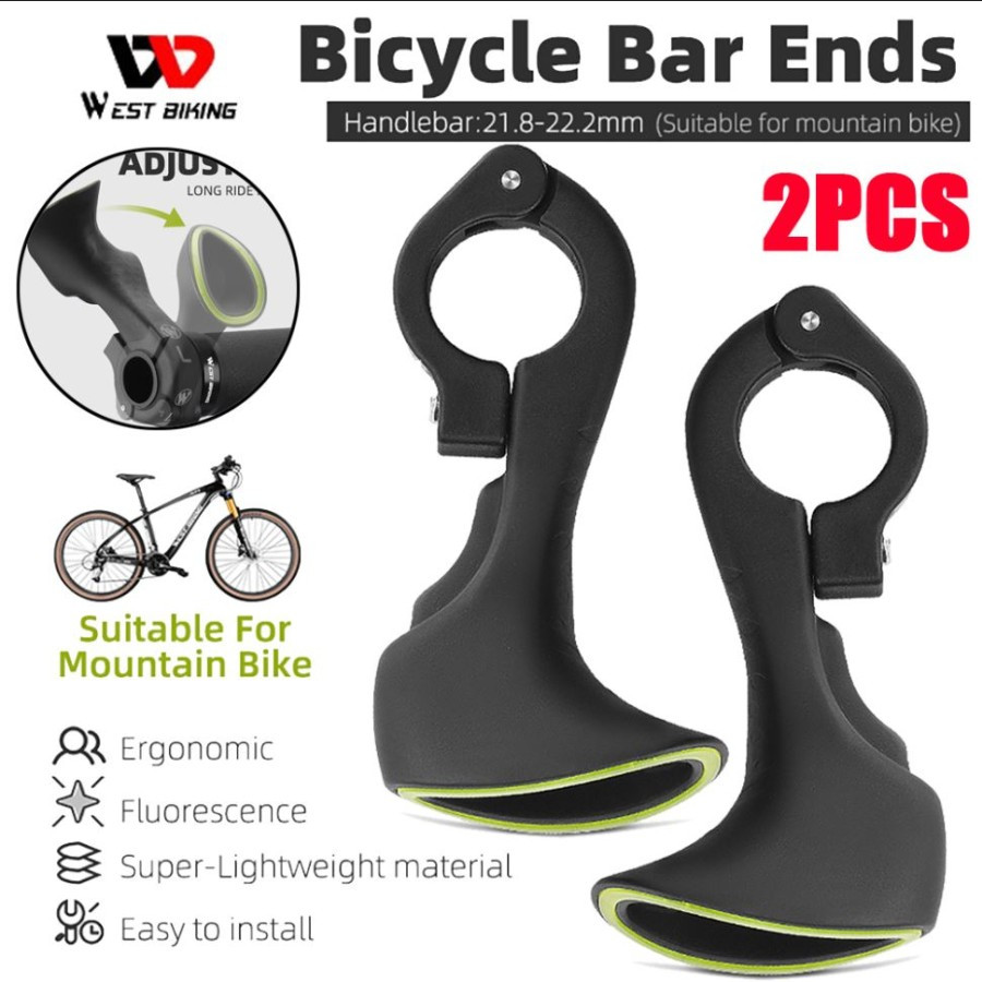 West Biking Bar End Tanduk Stang Sepeda Lipat MTB Ergonomic YP0804067