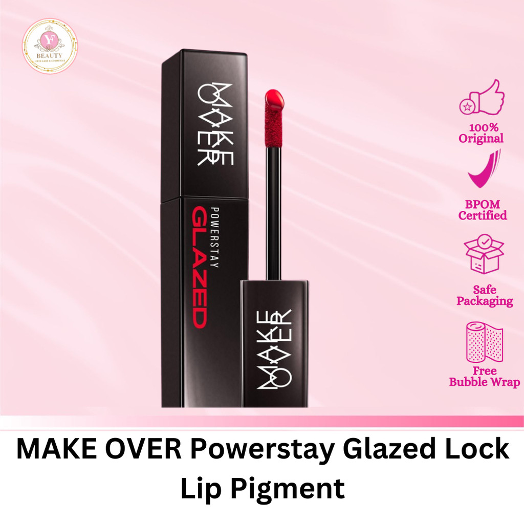 YF Beauty MAKE OVER Powerstay Glazed Lock Lip Pigment - Plump Glazed Next Level Lip Gloss Lip Cream 