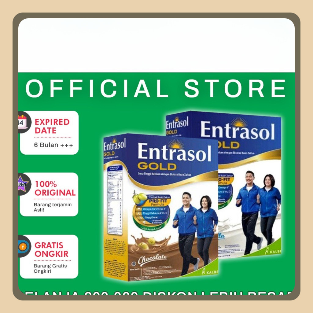 

Entrasol Gold 560gr Coklat Vanilla ED Jul 2026
