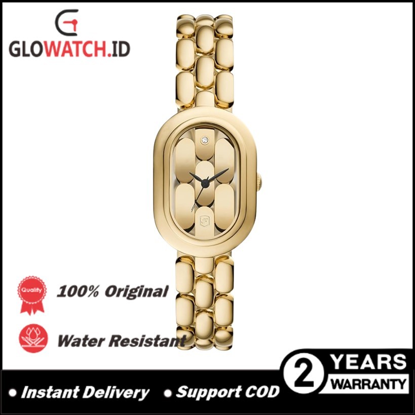 [Promo] Jam Tangan Wanita FS ES5380 Sloan Three-Hand Stainless Steel Strap (Garansi 2 tahun) / Suppo