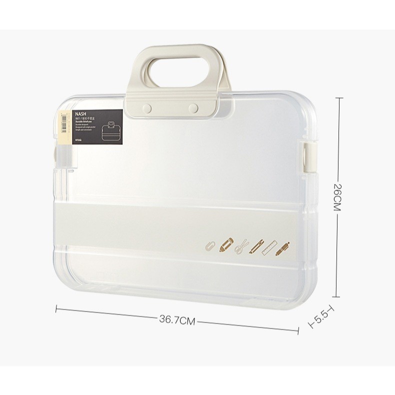 

Tas Kotak File Plastik Penyimpanan Organizer Dokumen A4 ATK05