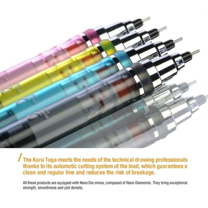 

COD PENSIL MEKANIK YANG BISA MERAUT SENDIRI!!! UNI Kurutoga M5-450T 0,5MM - Hitam