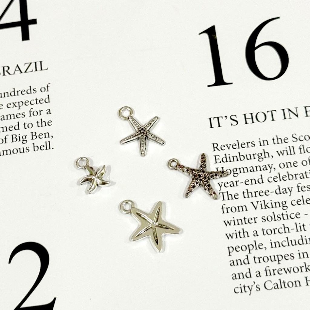 1 pcs Charm Aksesoris Besi - SERI BINTANG LAUT STARFISH
