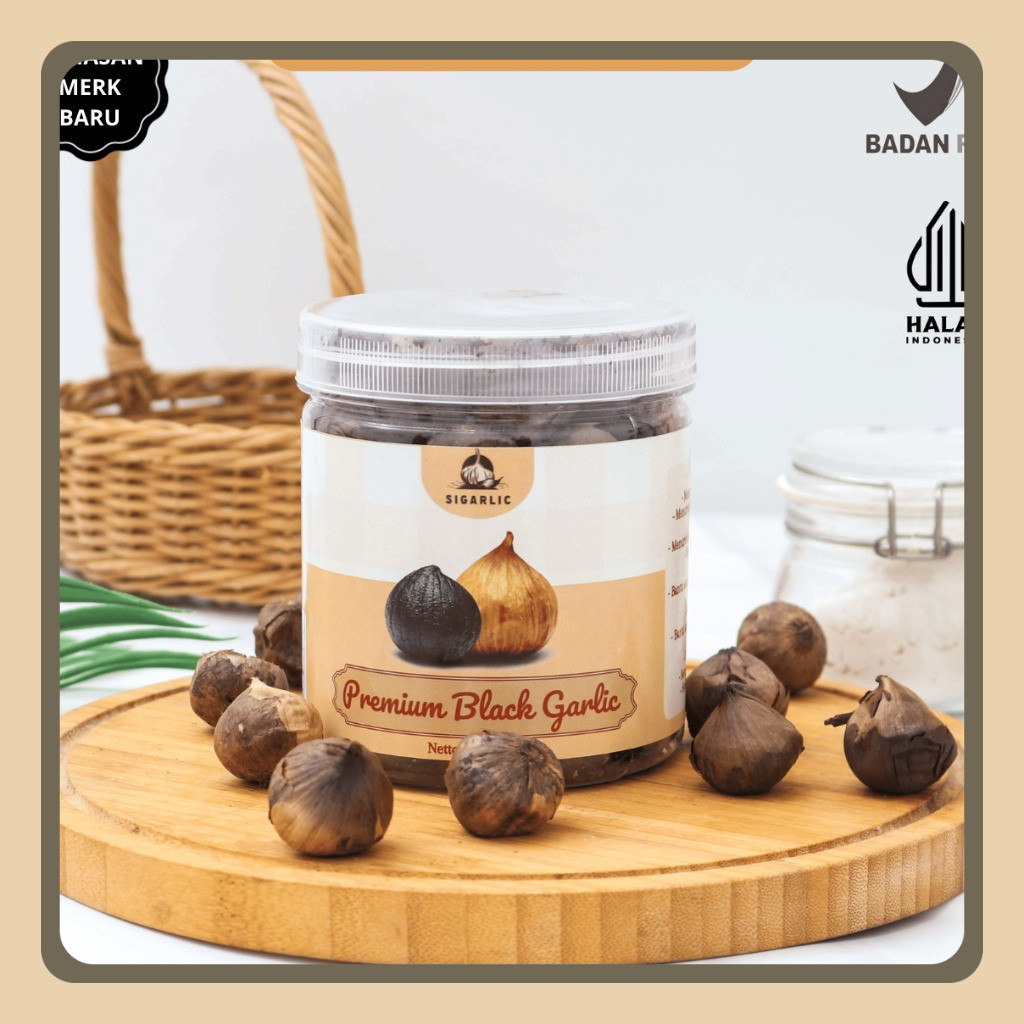 

Black Garlic Tunggal 250GRAM - Bawang Hitam Lanang