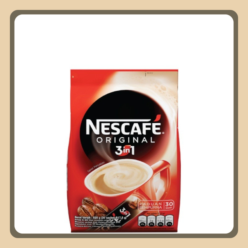 

Nescafe Original 3 in 1 Kopi Bubuk 30 x 17.5 gr