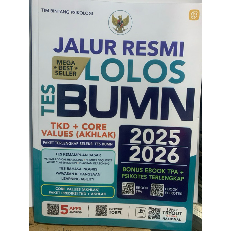 

Jalur Resmi LoLOS Tes BUMN 2025-2026. Terbaru.TKD + CORE VALUES ( Akhlak )