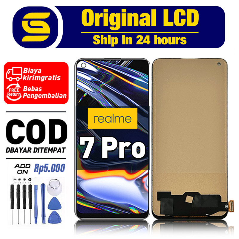 LCD Realme 7 Pro Original Asli ori Fullset Touchscreen For Glass Digitizer ori asli