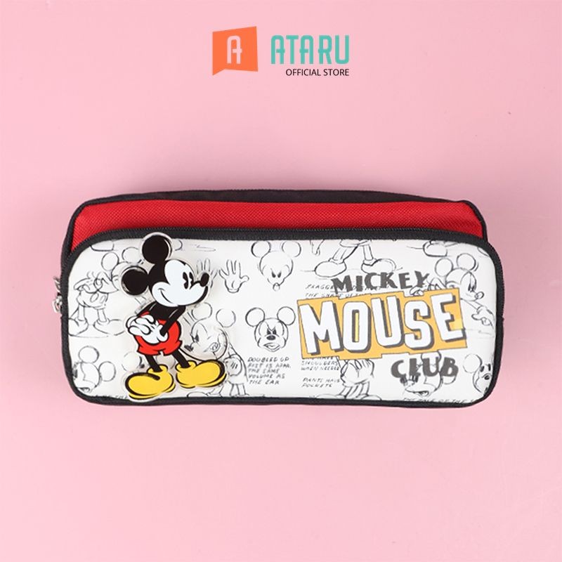 

Ataru Tempat Pensil Mickey Mouse Classic - Mix Pouch Pensil Pulpen Pencil Case Tempat Alat Tulis Peralatan Tulis Kids School Stationery