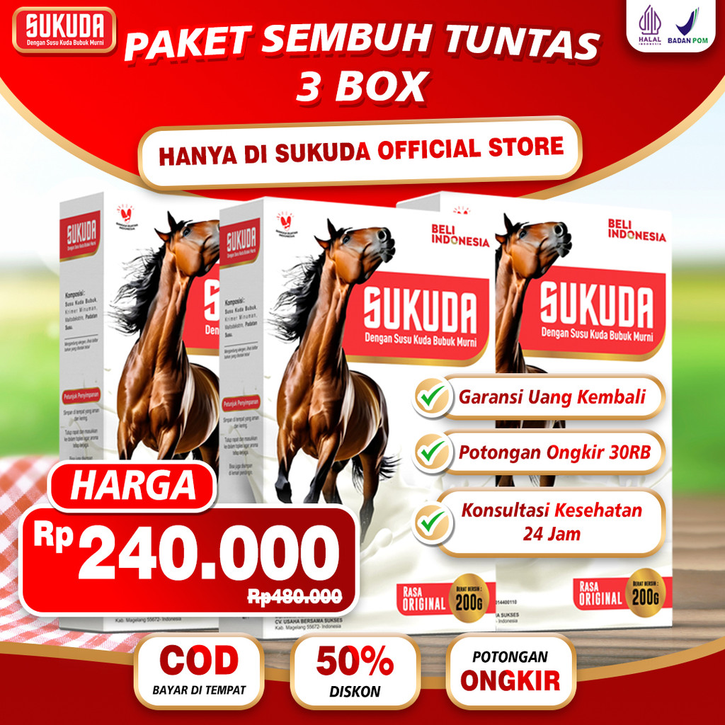 

Sukuda Susu Kuda Murni Kolostrum
