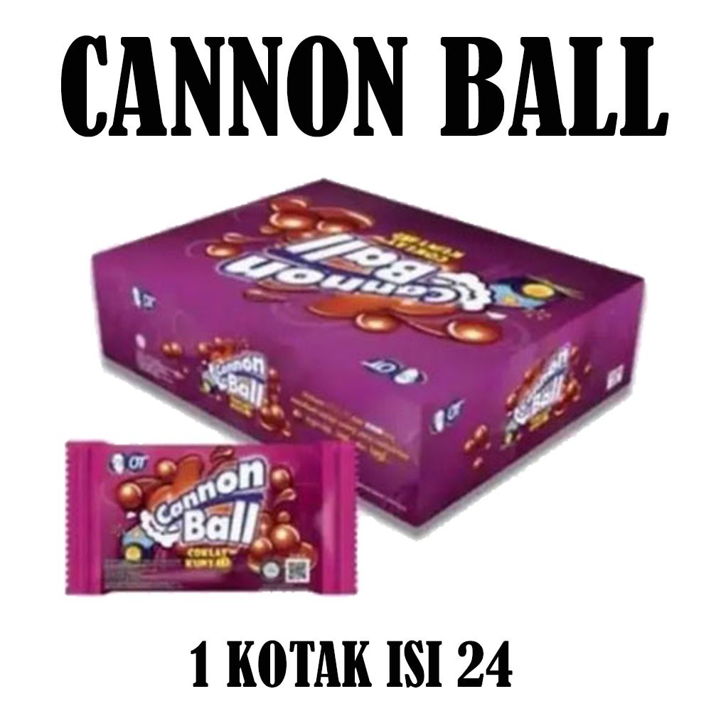

CANNON BALL COKLAT KUNYAH KOTAK ISI 24