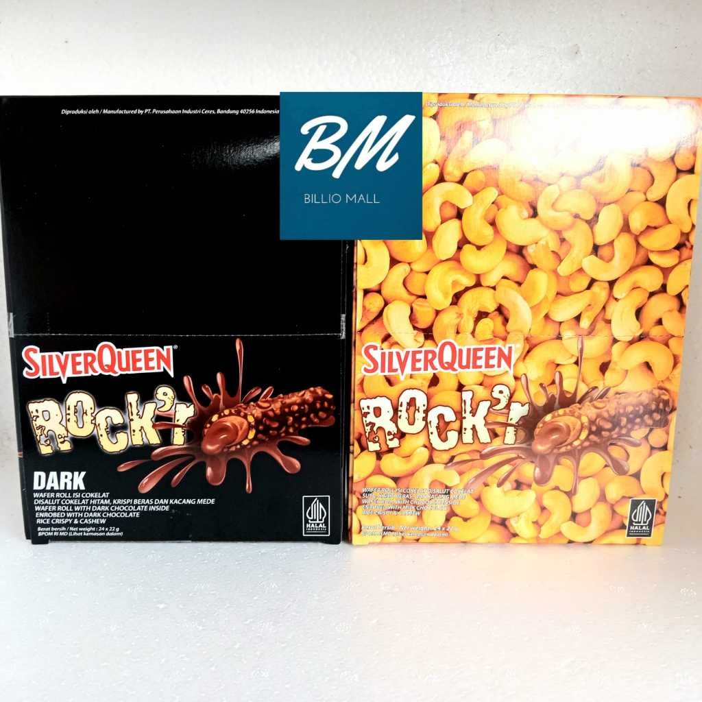 

Silverqueen Rockr 1 Box (isi 24 Pcs 22gr) Dark/Milk Chocolate