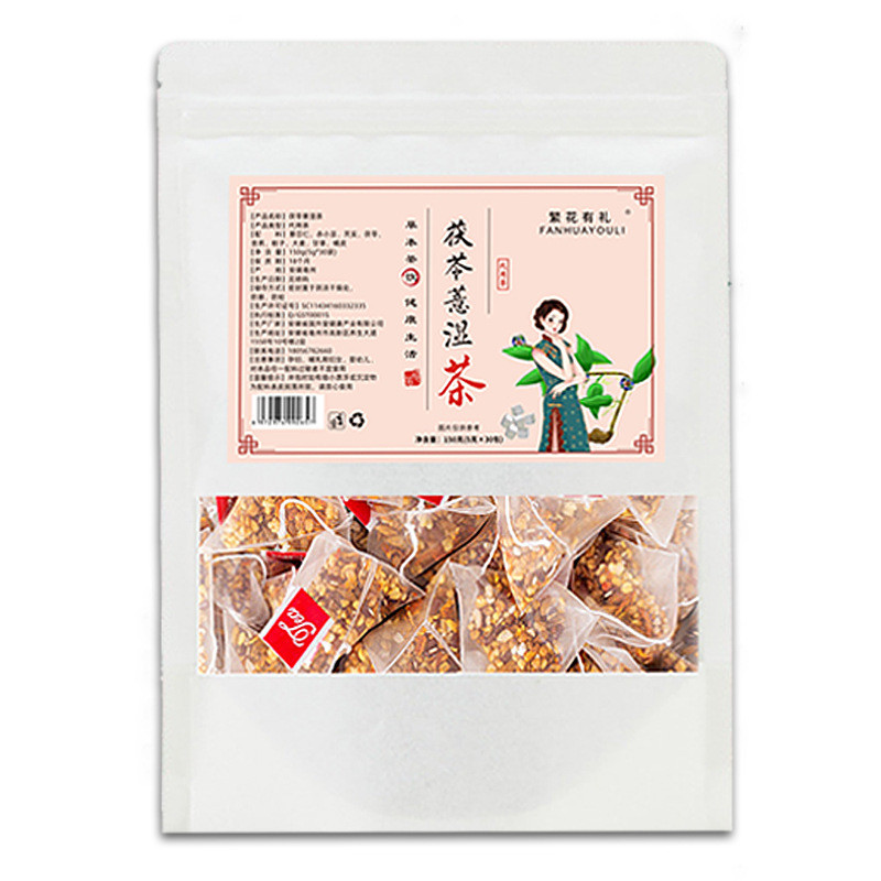 

Red Bean and Job's Tears Tea Poria Job's Tears Tea Triangle Bag Reasonable Proportioning