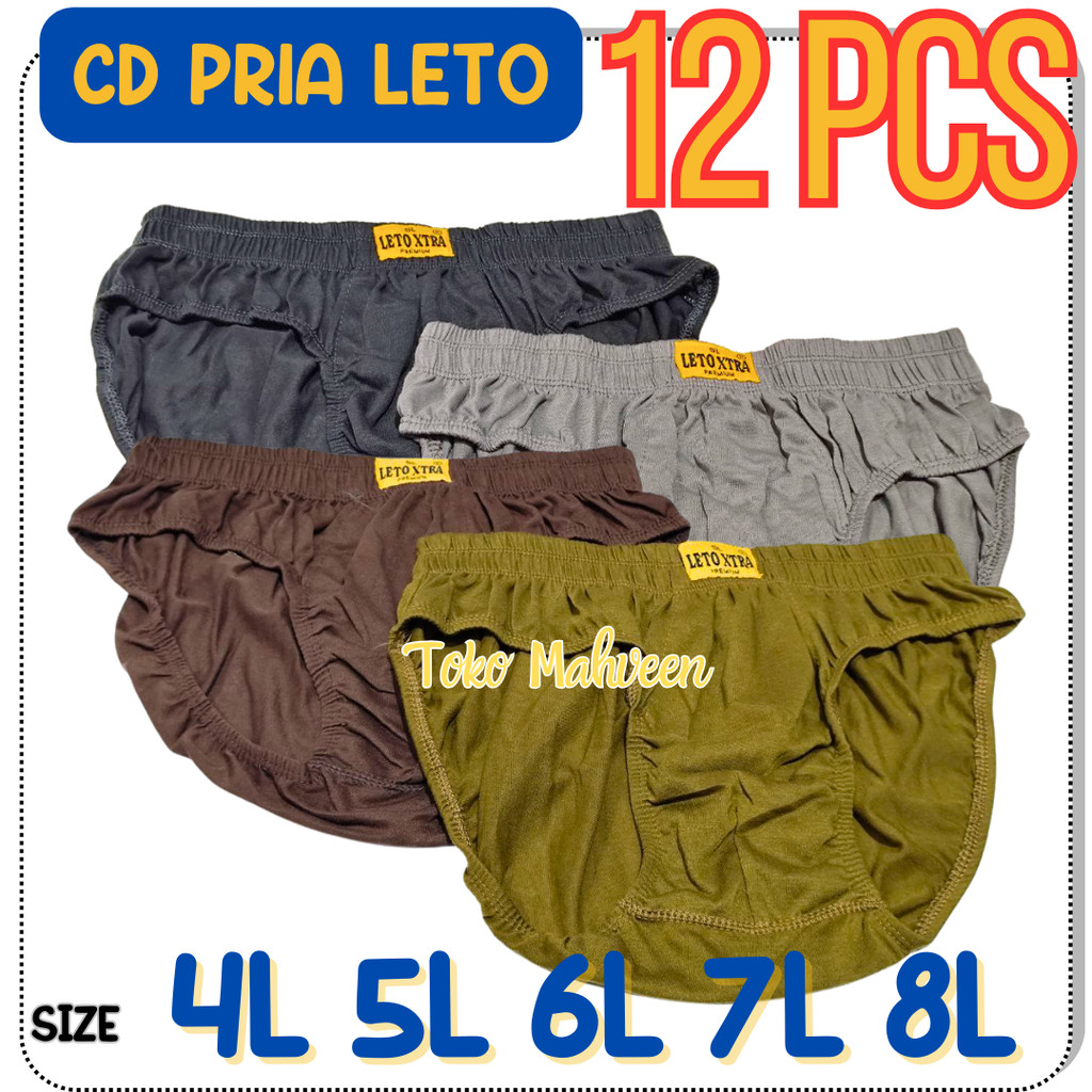 PAKET HEMAT 1 LUSIN JUMBO CELANA DALAM PRIA JUMBO KATUN