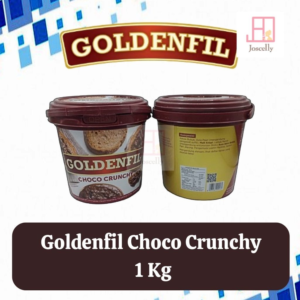 

JOSCELLY.ID GOLDENFIL Chocolate Jam / Selai Coklat Choco Crunchy 1kg / 1 kilogram