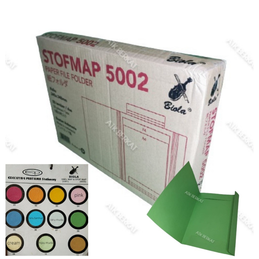 

Map Folder Kertas Stopmap Biola 5002 Warna Beragam