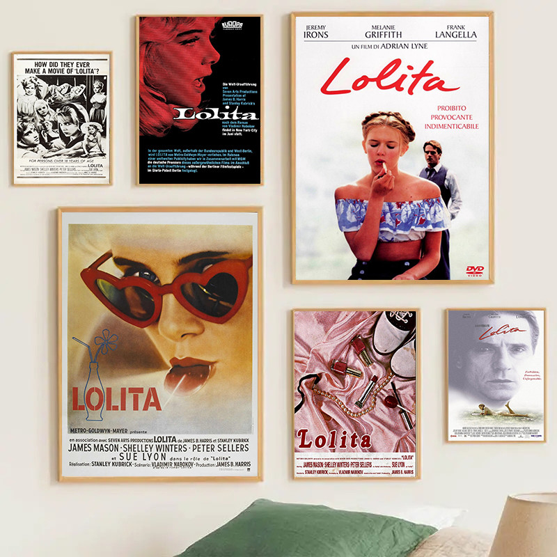 

Classic French Romantic Movie Lolita Film Poster Canvas Painting HD Printed Wall Art Pictures Home Room Decor Suprise Gift