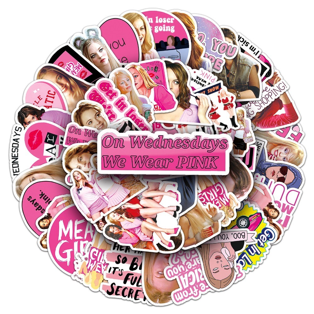 

10/50Pcs Vintage Y2K Hot Movie Stickers Laptop Guitar Luggage Phone Scrapbook Motorcycle Waterproof Decals for Girl