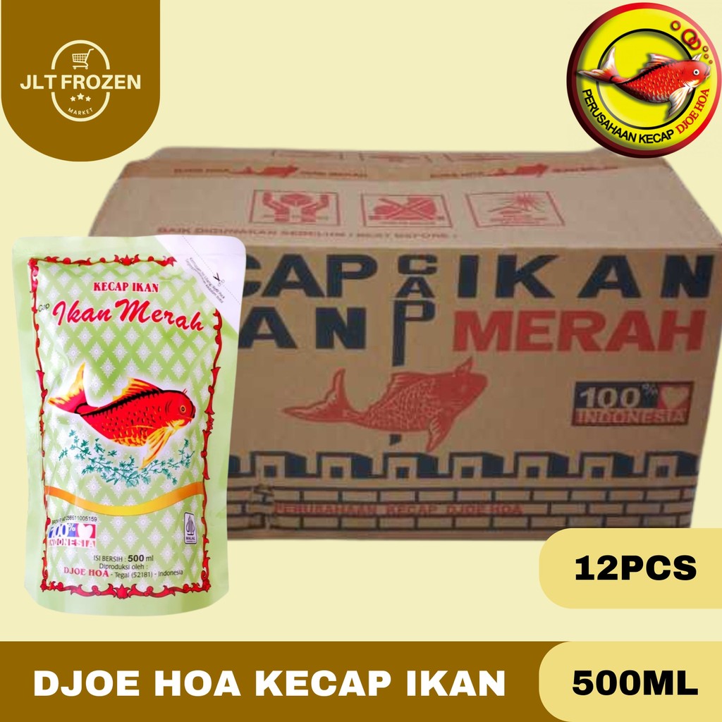 

Djoe Hoa Kecap Ikan / Kecap Sari Ikan / Cap Ikan Merah / Pouch / Kecap Ikan Jadul / 500ml 1 Carton / 12 Pcs