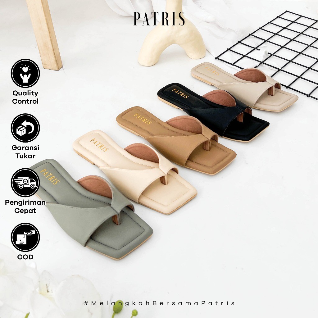 PATRIS Joei Sandal Wanita Flat / Teplek