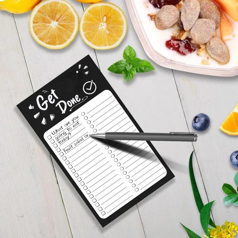 

50 Sheets Fridge Magnetic Notepads Cute Memo Pads Grocery Shopping List To Do List Planner Grocery Sticker Message Board Notes