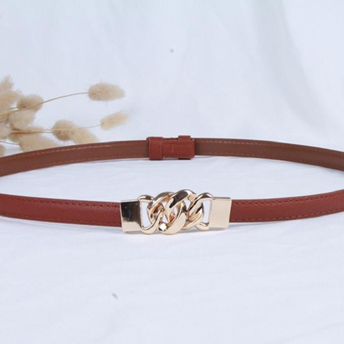 Ikat Ban Pinggang Adjustable HOT TREND A163 Hook Korea Fashion Kulit Gasper Kecil Sabuk Cewe Belt Wa