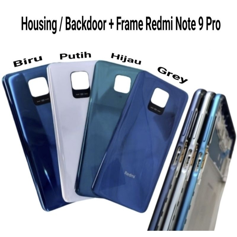 PROMO Housing Fullset Frame Xiaomi Redmi Note 9 Pro | Backdoor + Frame Xiaomi Redmi Note 9 Pro