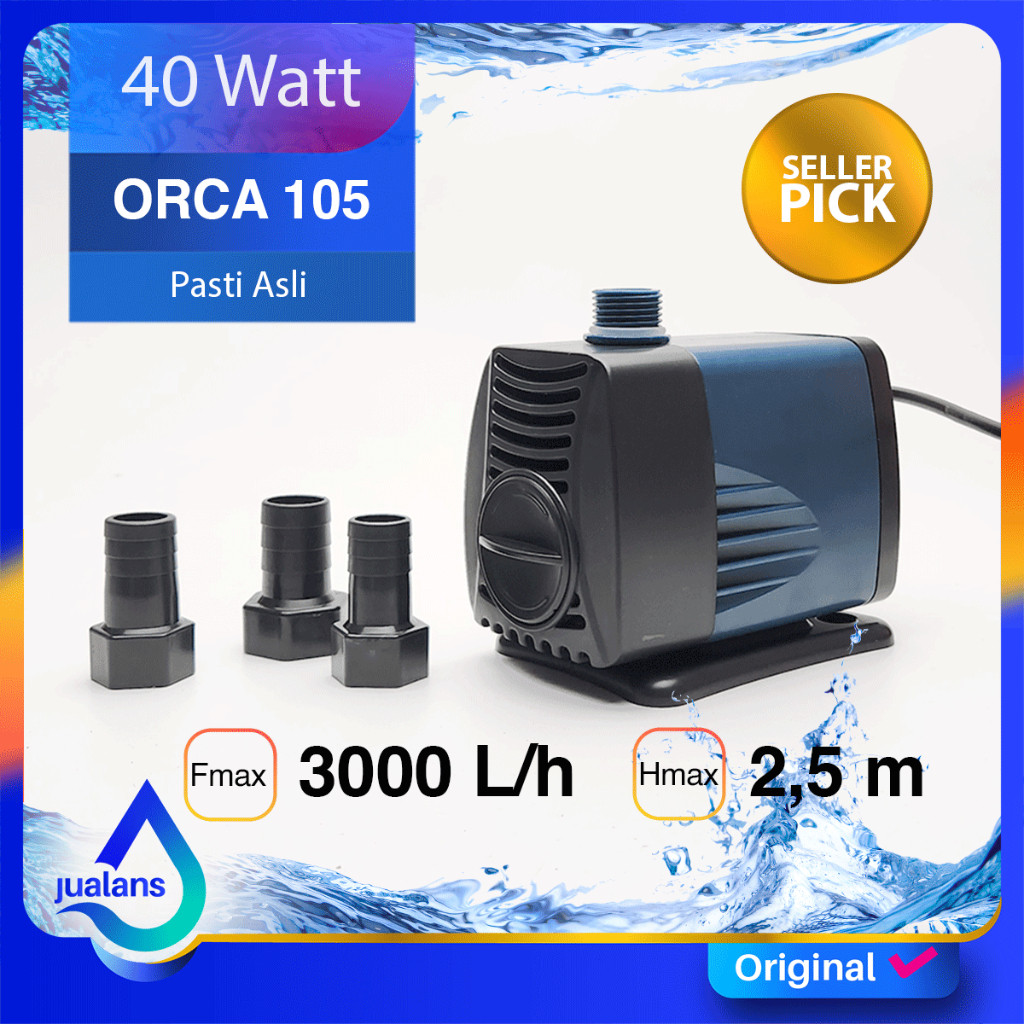 KANDILA ORCA 105 Pompa Aquarium Kolam 3000 Lph