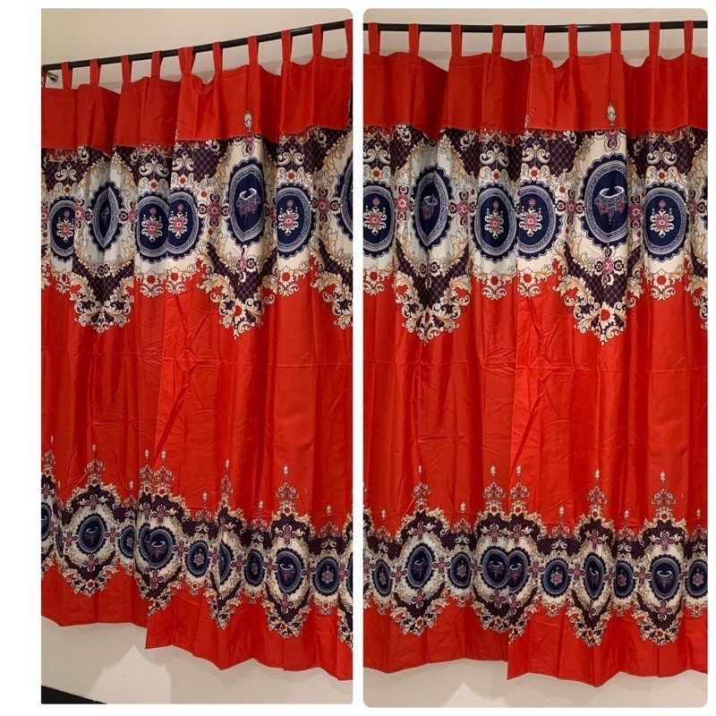 HOKICHAN [ PINTU DAN JENDELA ] GORDEN TALI + PONI MOTIF SULTAN ELISABETH MERAH CABE