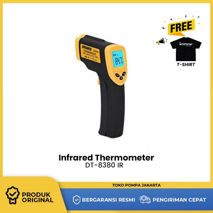 Infrared Thermometer 380c DT-8380 IR Termometer Suhu Thermogun DT8380