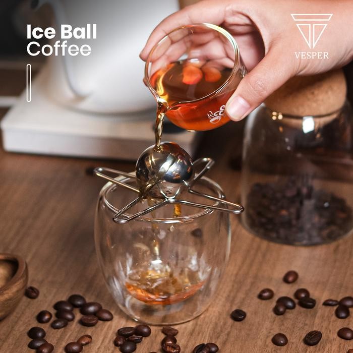 ice ball stainless coffee whisky wine cooler ice cube holder / espresso frozen bola es reusable cool
