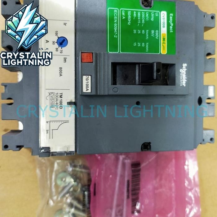 mccb 32a - 100a CVS100B schneider 3phase 3 pole