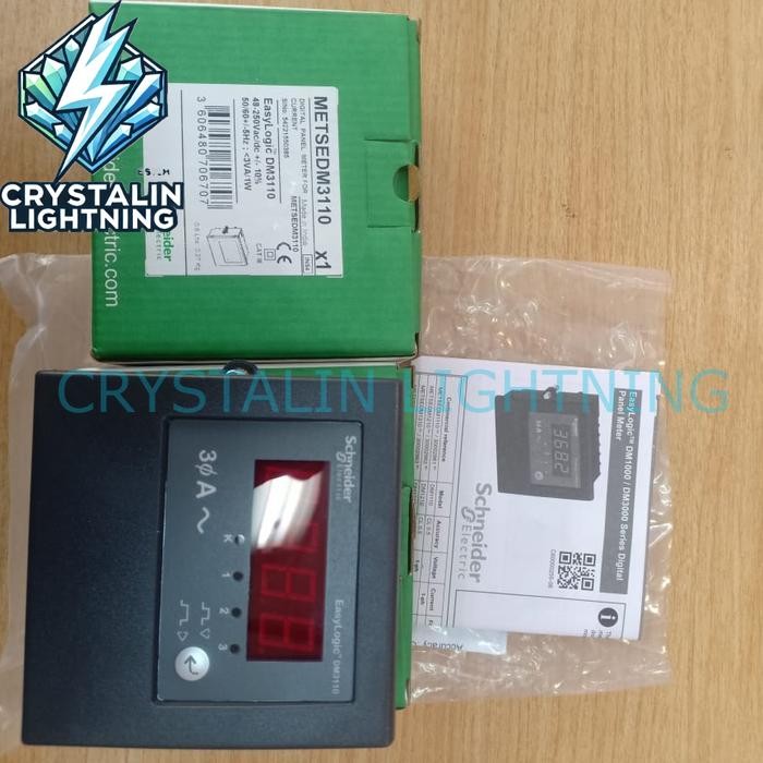 Schneider Digital Ampere Meter METSEDM3110 3phase