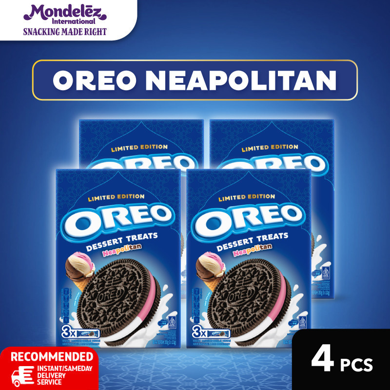 

Oreo Dessert Treats Neapolitan (3 x 131g) Multipack 4x