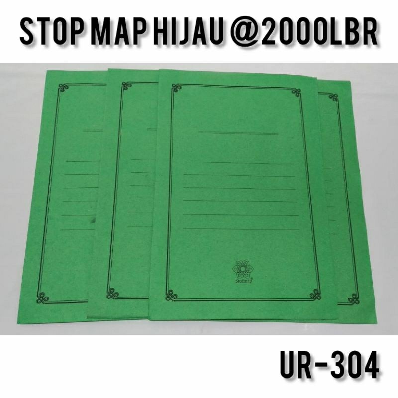 

STOPMAP KERTAS F4 LAMINATING HVO TEBAL / MAP KERTAS WARNA HIJAU