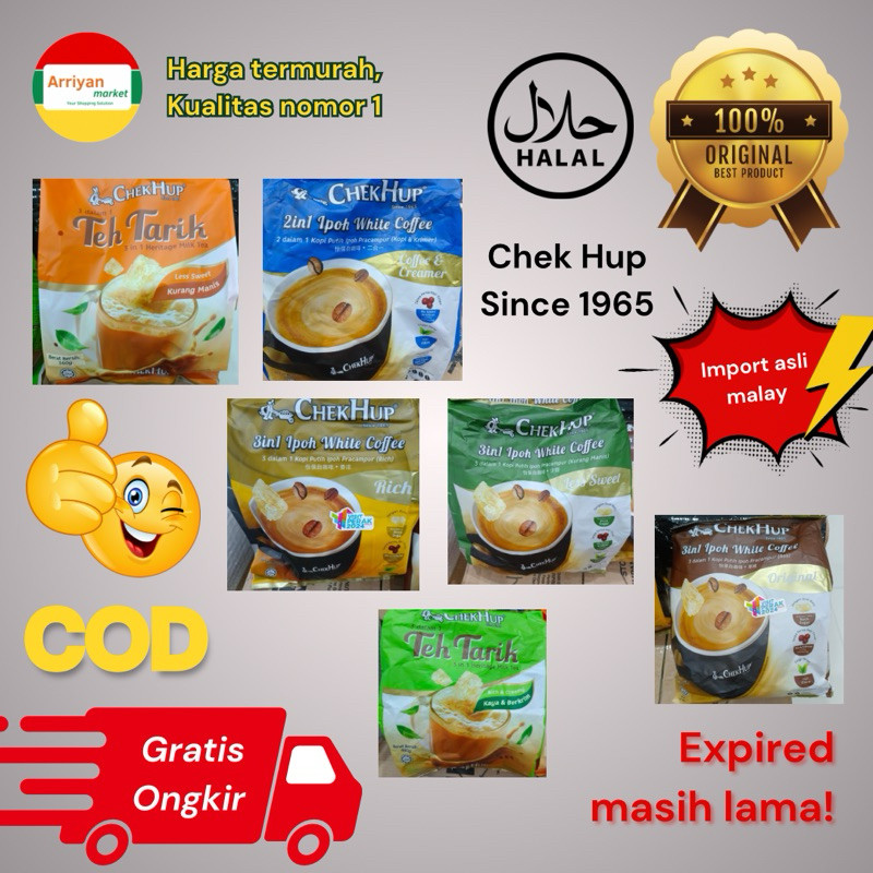 

Chek Hup 3 In 1 IPH White Coffee / Teh Tarik