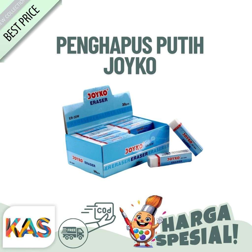 

Penghapus Joyko Warna Putih ER-30 White EraserUkuran Panjang- Jual Satuan