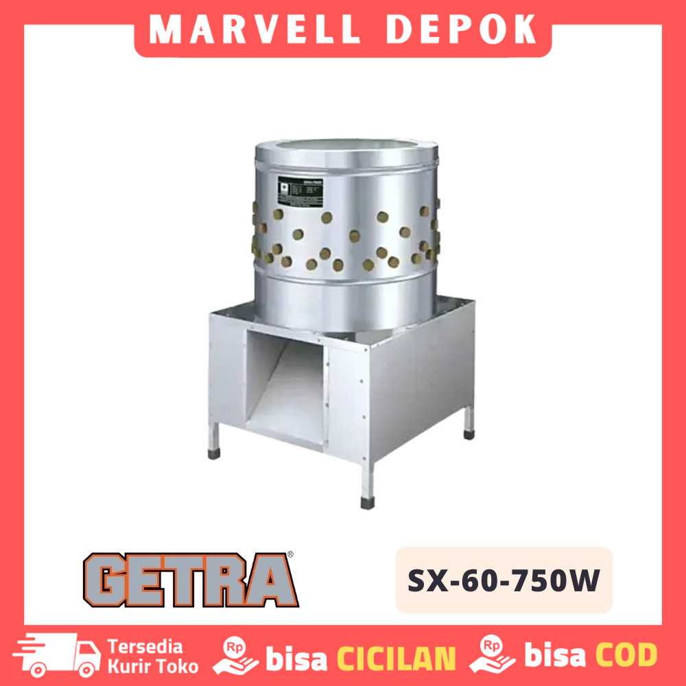 MESIN PENCABUT BULU AYAM GETRA SX-60-750W POULTRY FEATHER REMOVER