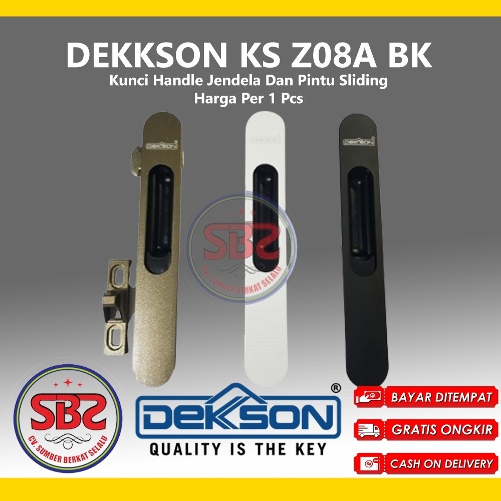 DEKSON Kunci Handle Jendela Dan Pintu Sliding Dekkson KS Z08A BKCO
