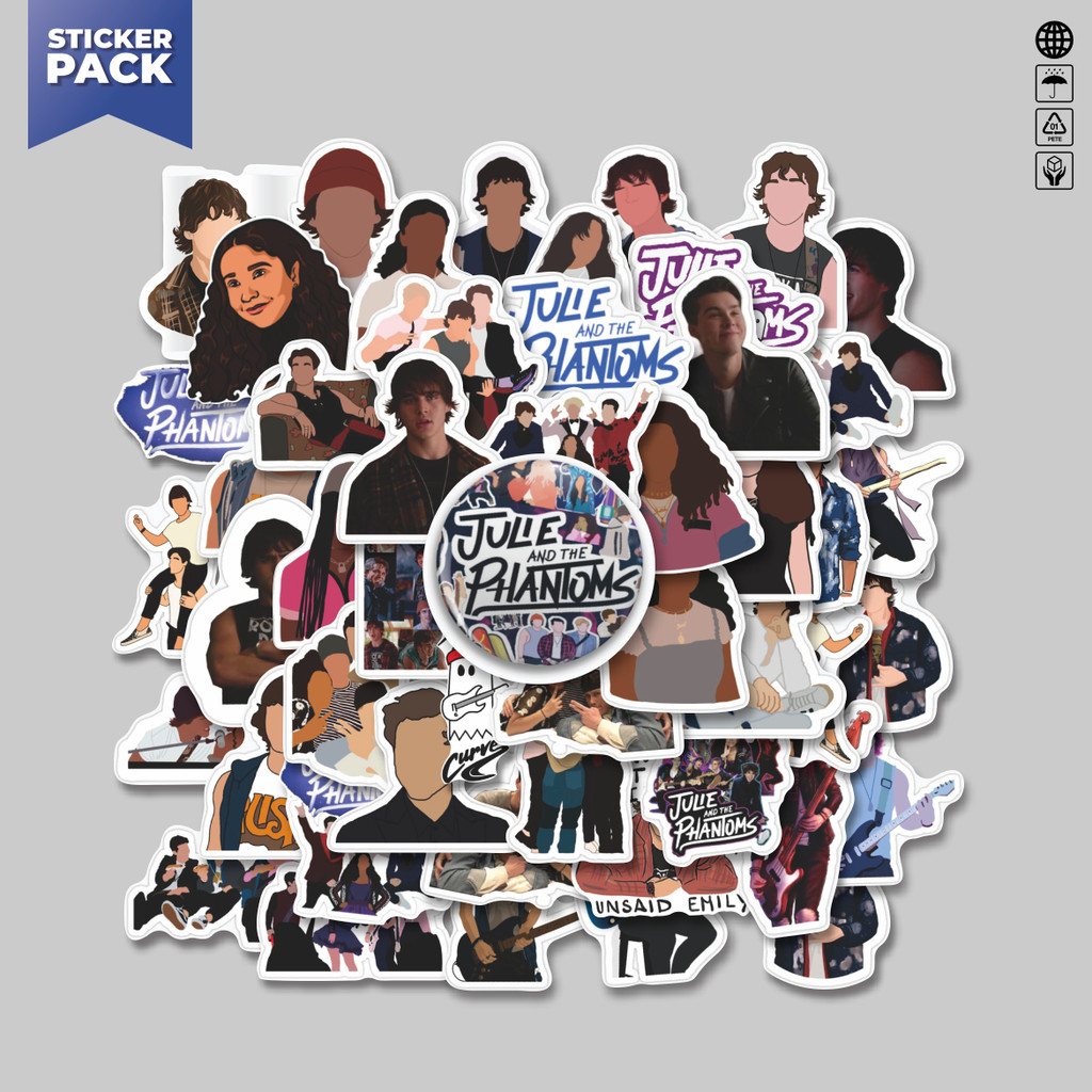 

[100PCS]Stiker Pack Stiker Julie And The Phantoms Aesthetic Vinyl Anti Air Dekorasi Sticker Laptop Buku Journal Koper Helm Casing HP Gitar Helm Skateboard
